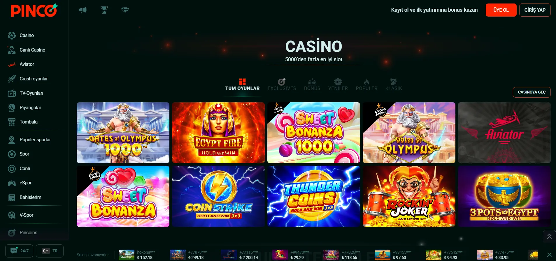 Pinco Casino oyuncu yorumları Turkey